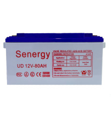 Аккумулятор Senergy UD 12В 80Ач